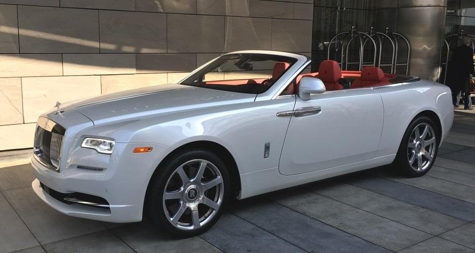 Rolls-Royce Dawn Pearl White &amp; Red Convertible