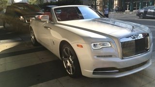 Rolls-Royce Dawn Pearl White &amp; Red Convertible